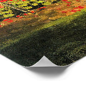 Monet - Bloeiende tuin Poster (Hoek)