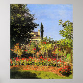 Monet - Bloeiende tuin Poster (Voorkant)