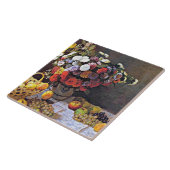 Monet - bloemen en vruchten tegeltje (Zijkant)