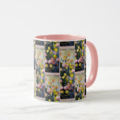 Monet bloemen geel Dahlias Mok (Voorkant rechts)