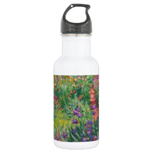 monet bloemen vintage de-iris-tuinen-in-giverny waterfles