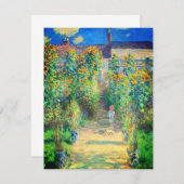 Monet Bloementuin Save The Date (Voorkant / Achterkant)