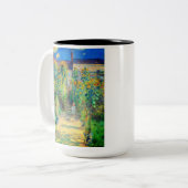 Monet Bloementuin Tweekleurige Koffiemok (Voorkant links)