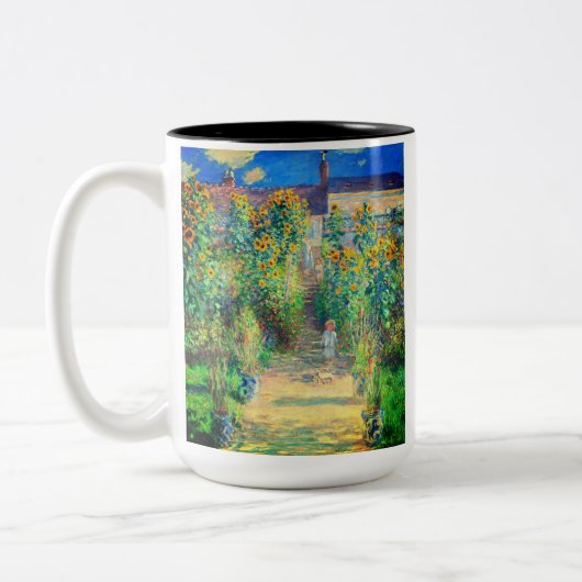 Monet Bloementuin Tweekleurige Koffiemok (Links)