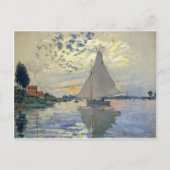 Monet boot water Zeilen in Le-Petit-Gennevillie Briefkaart (Voorkant)