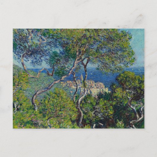Monet Bordighera Italy Landscape Painting Briefkaart (Voorkant)