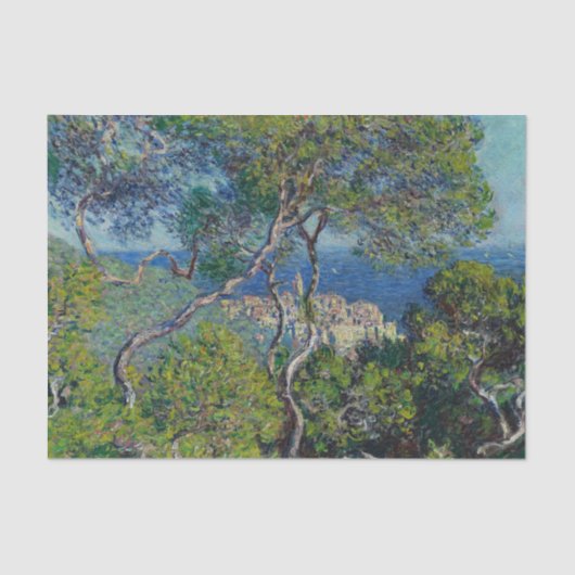 Monet Bordighera Italy Landscape Painting Tissuepapier (Voorkant)