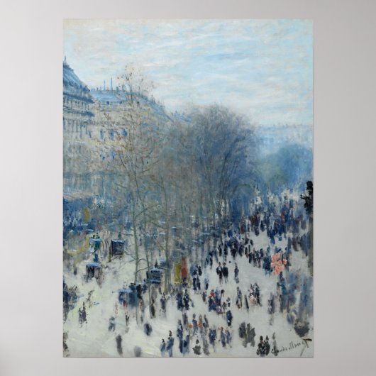 Monet - Boulevard des Capucines Poster (Voorkant)