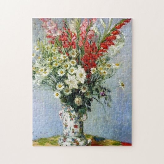 MONET Bouquet van Gladiolas 10x14 Puzzle Legpuzzel (Verticaal)