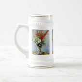 MONET Bouquet van Gladiolas 18oz Beer Stein Mok (Links)