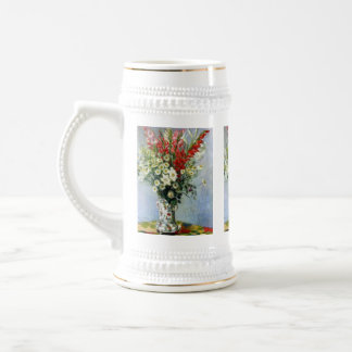 MONET Bouquet van Gladiolas 18oz Beer Stein Mok