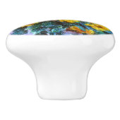 Monet Bouquet van Sunflower Fine Art Keramische Knop (Zijkant)