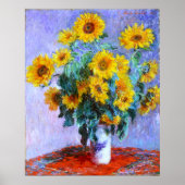 Monet Bouquet van Sunflower Fine Art Poster (Voorkant)