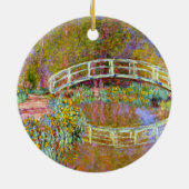 Monet - Brug in de tuin van Monet Keramisch Ornament (Achterkant)