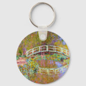 Monet - Brug in de tuin van Monet Sleutelhanger (Achterkant)