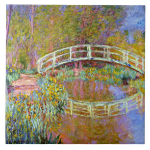 Monet - Brug in Monet's tuin-keramische Tegel Tegeltje