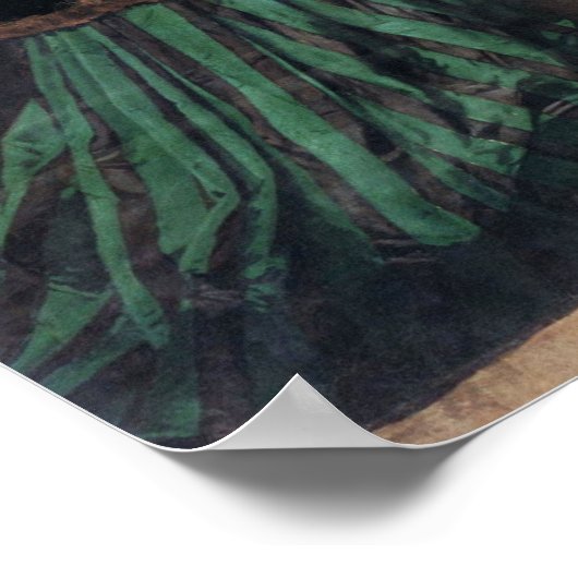 Monet Camille in Green Dress Poster (Hoek)