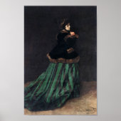 Monet Camille in Green Dress Poster (Voorkant)
