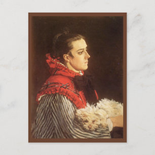 Monet - Camille met een kleine hond Briefkaart
