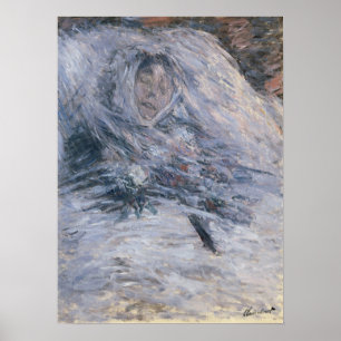 Monet - Camille op haar sterfbed 1879 Poster
