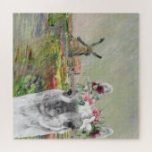Monet Champ Tulipes en Fancy Llama Legpuzzel (Horizontaal)