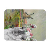 Monet Champ Tulipes en Fancy Llama Magneet (Horizontaal)