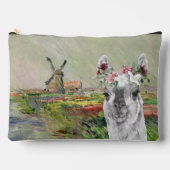 Monet Champ Tulipes en Fancy Llama Make-up Bag Etui (Voorkant)