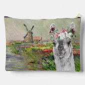 Monet Champ Tulipes en Fancy Llama Make-up Bag Etui (Achterkant)
