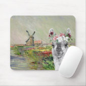 Monet Champ Tulipes en Fancy Llama Muismat (Met muis)
