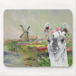 Monet Champ Tulipes en Fancy Llama Muismat