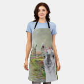 Monet Champ Tulipes en Fancy Llama Schort (Gedragen)