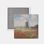 Monet - Champs de Tulipes en Hollande Magneet (Voorkant / Achterkant)