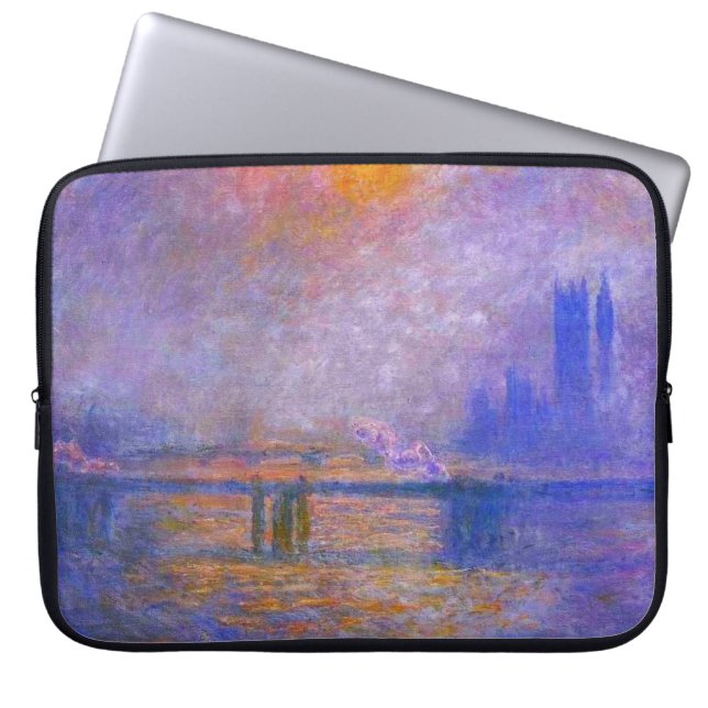 Monet Charing Cross Bridge-laptophoes Laptop Sleeve (Voorkant)