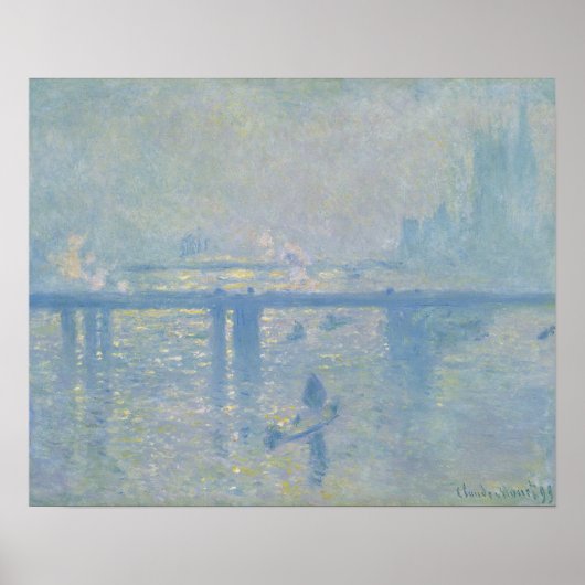 Monet - Charing Cross Bridge Poster (Voorkant)