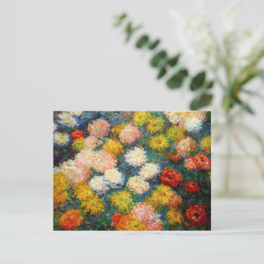 Monet - Chrysanthemums, 1897 Briefkaart (Staand voorkant)