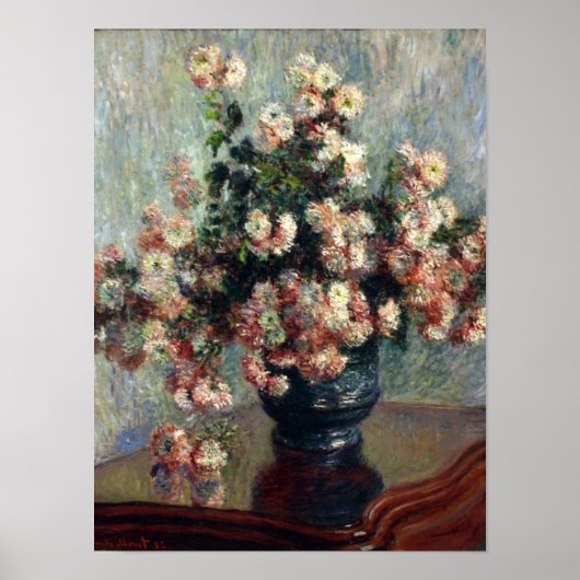 Monet Chrysanthemums Print (Voorkant)