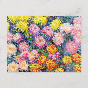 Monet - Chrysanthemums, schilderij van 1897, Briefkaart