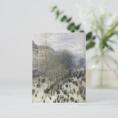 Monet, Claude Boulevard des Capucines 1873 Techniq Briefkaart (Staand voorkant)