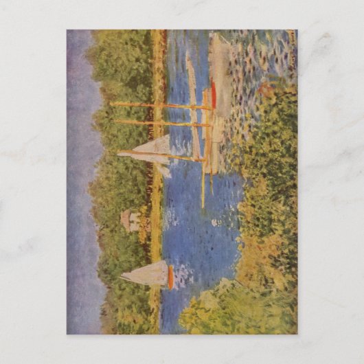 Monet, Claude Das Seinebecken bei Argenteuil 1874  Briefkaart (Voorkant)