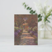 Monet, Claude Gartenweg 1902 Technique ?l auf Lein Briefkaart (Staand voorkant)