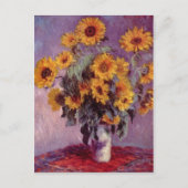 Monet, Claude Stilleben mit Sonnenblumen 1881 Briefkaart (Voorkant)