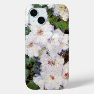 Monet - Clematis, 1887 populaire bloemen schildere iPhone 15 Case