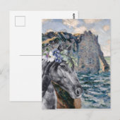 Monet Cliff of Aval & Black Horse Compilation Briefkaart (Voorkant / Achterkant)