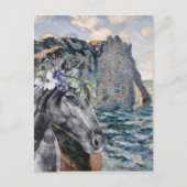Monet Cliff of Aval & Black Horse Compilation Briefkaart (Voorkant)