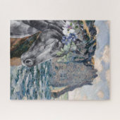 Monet Cliff of Aval & Black Horse Compilation Legpuzzel (Horizontaal)
