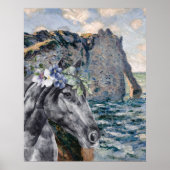 Monet Cliff of Aval & Black Horse Compilation Poster (Voorkant)