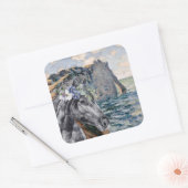 Monet Cliff of Aval & Black Horse Compilation Vierkante Sticker (Envelop)