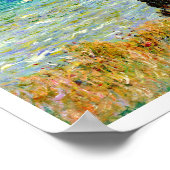 Monet - Cliff Top Walk in Pourville Seaside Resort Poster (Hoek)