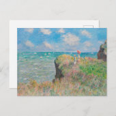 Monet Cliff Walk bij Pourvil Impressionist Paintin Briefkaart (Voorkant / Achterkant)