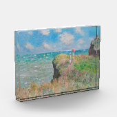 Monet Cliff Walk bij Pourvil Impressionist Paintin Fotoblokken (Links)